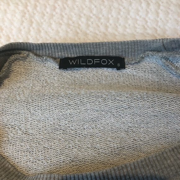 Wildfox cropped sweatshirt with flower detail - Picture 4 of 4